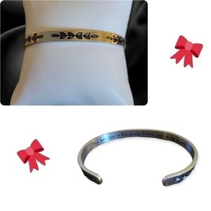 3/$30 ENGRAVED Stainless Steel Faith Memorial Cuff Bracelet